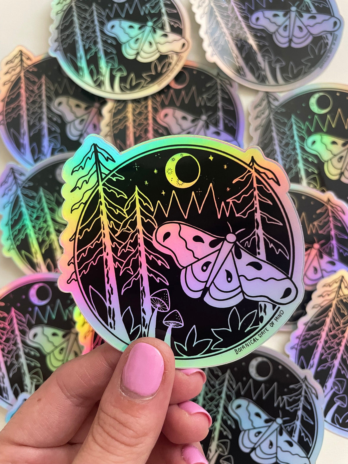 Redwood + Moth Sticker