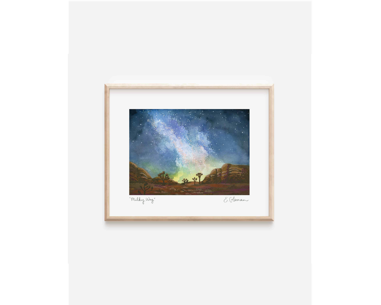 Milky Way in Joshua Tree Print