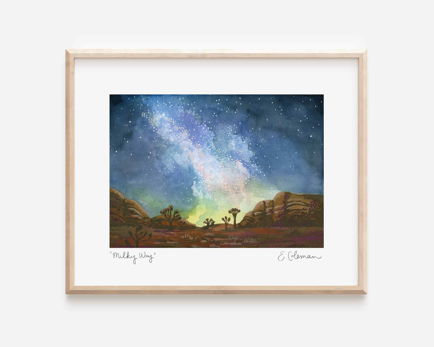 Milky Way in Joshua Tree Print