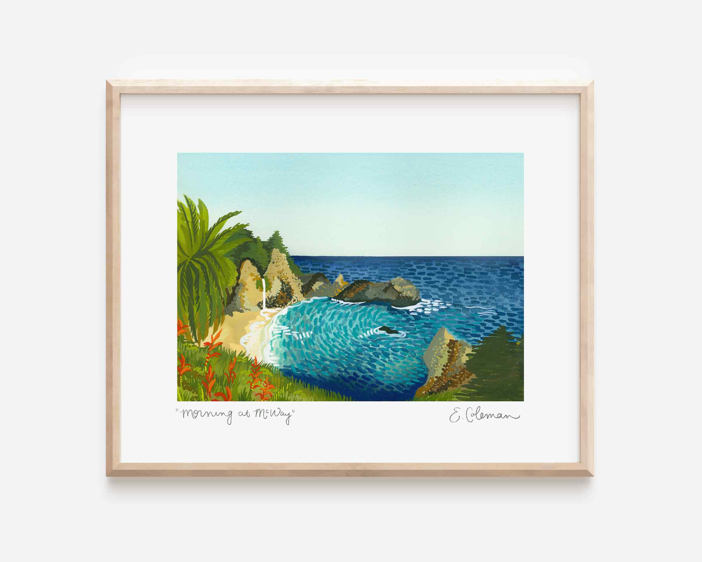 McWay in the Morning Big Sur Print
