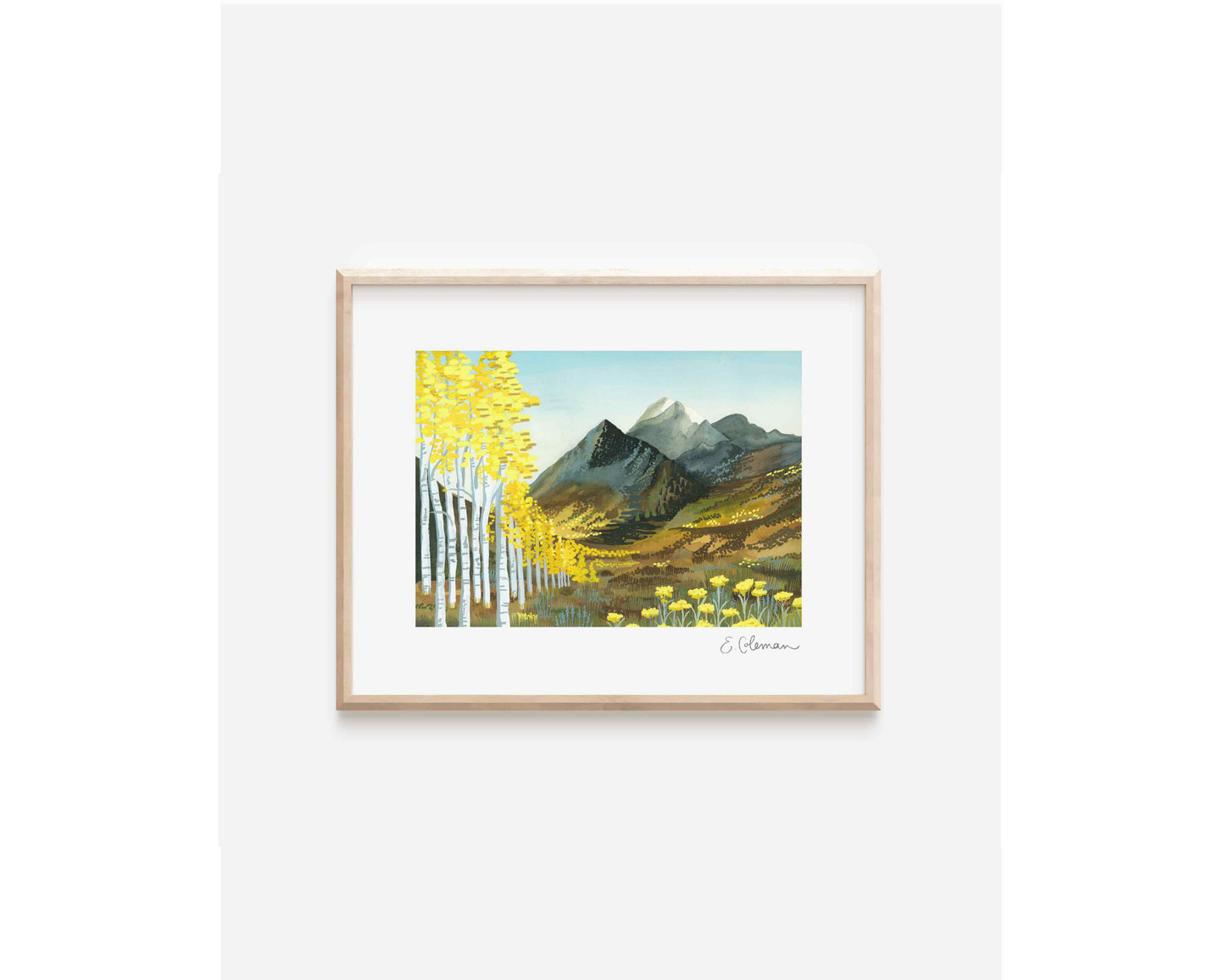 Sierra Aspens Print