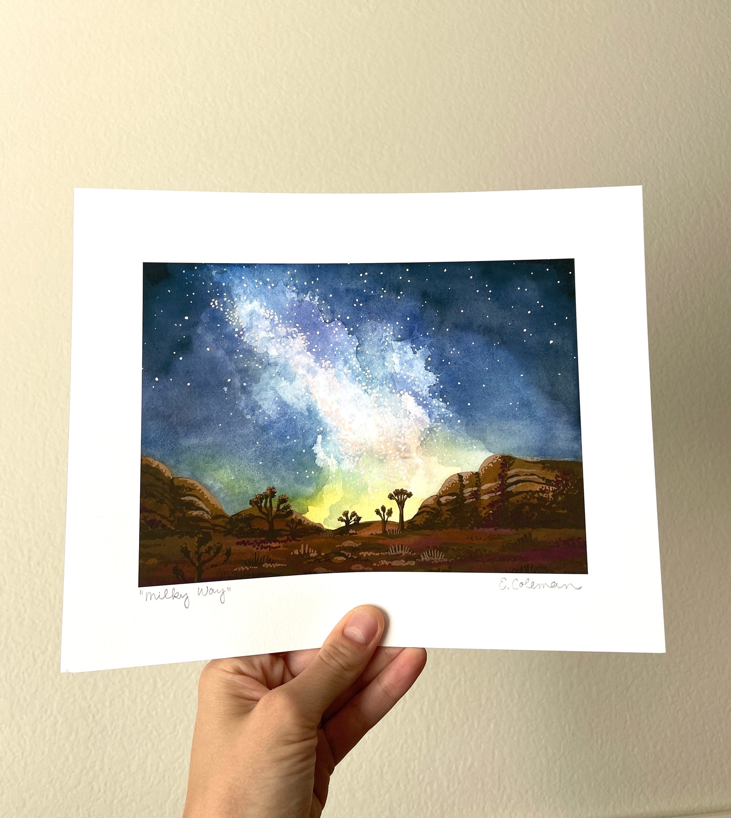 Milky Way in Joshua Tree Print