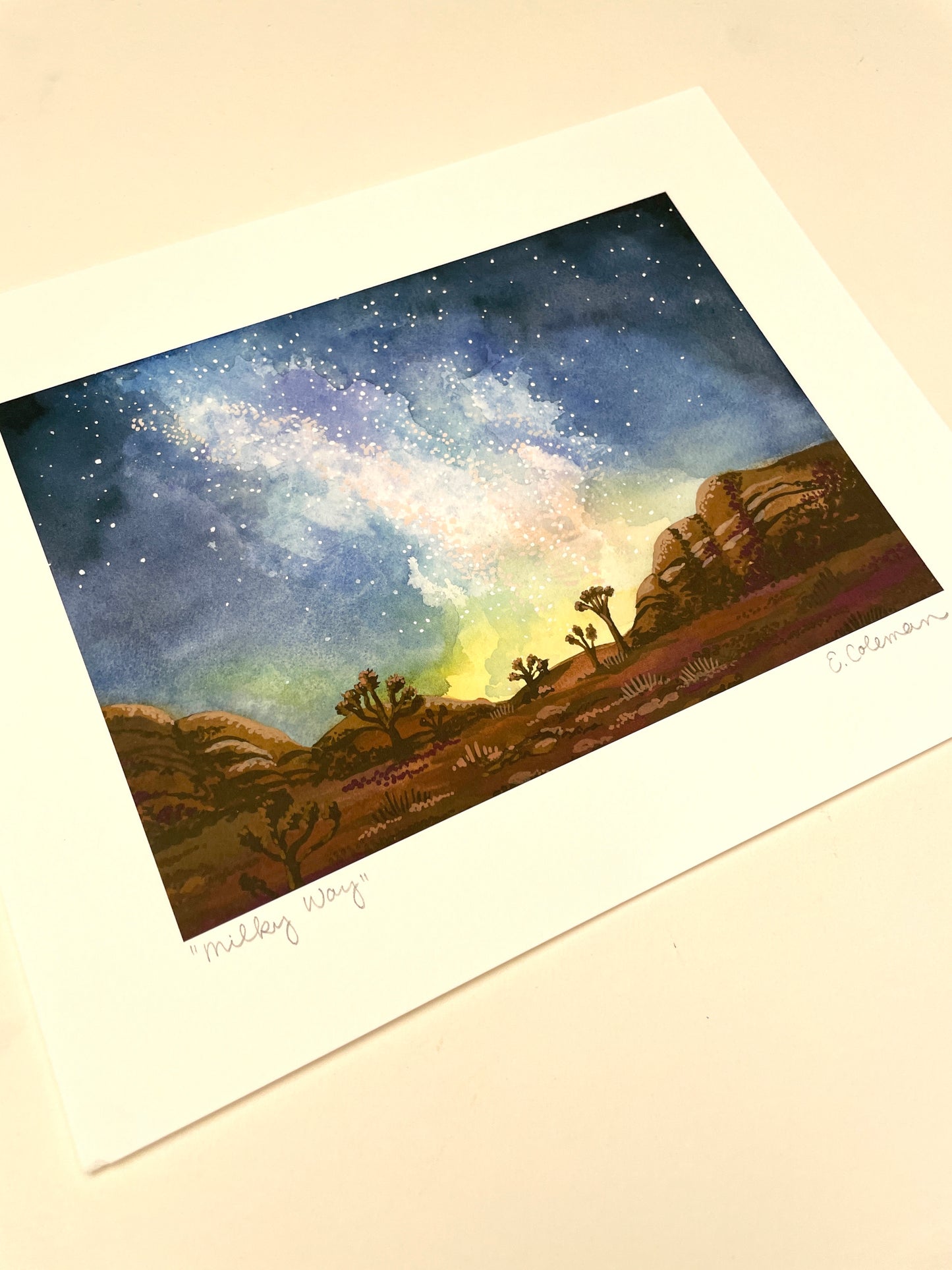Milky Way in Joshua Tree Print