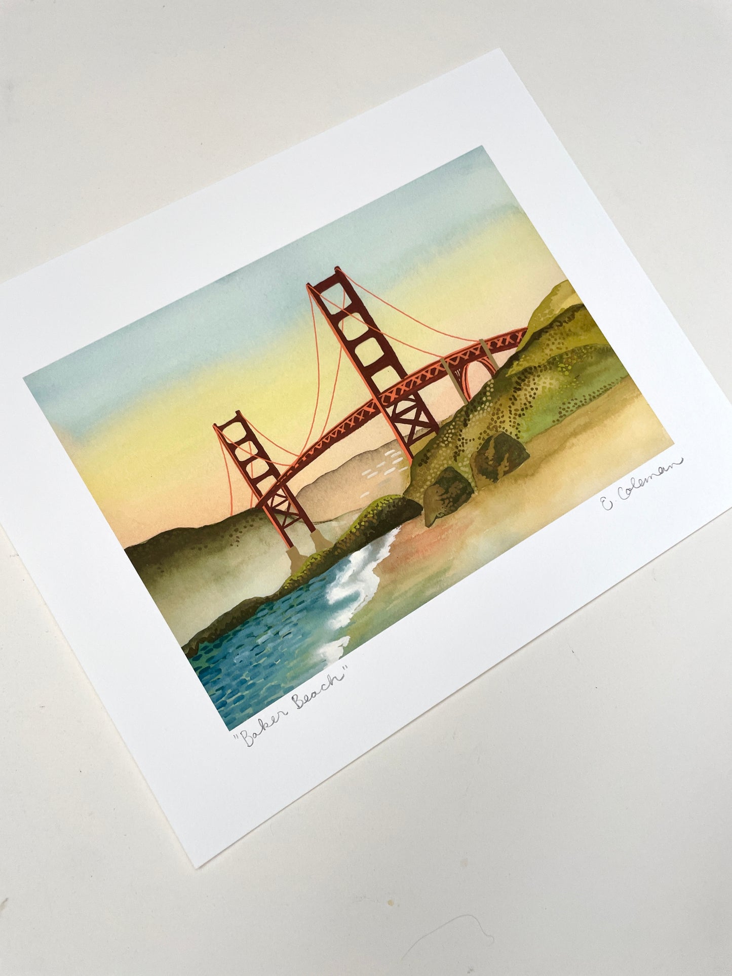 Baker Beach Golden Gate Bridge Print