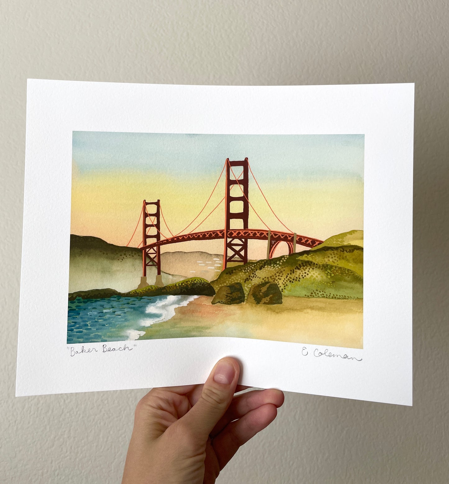 Baker Beach Golden Gate Bridge Print