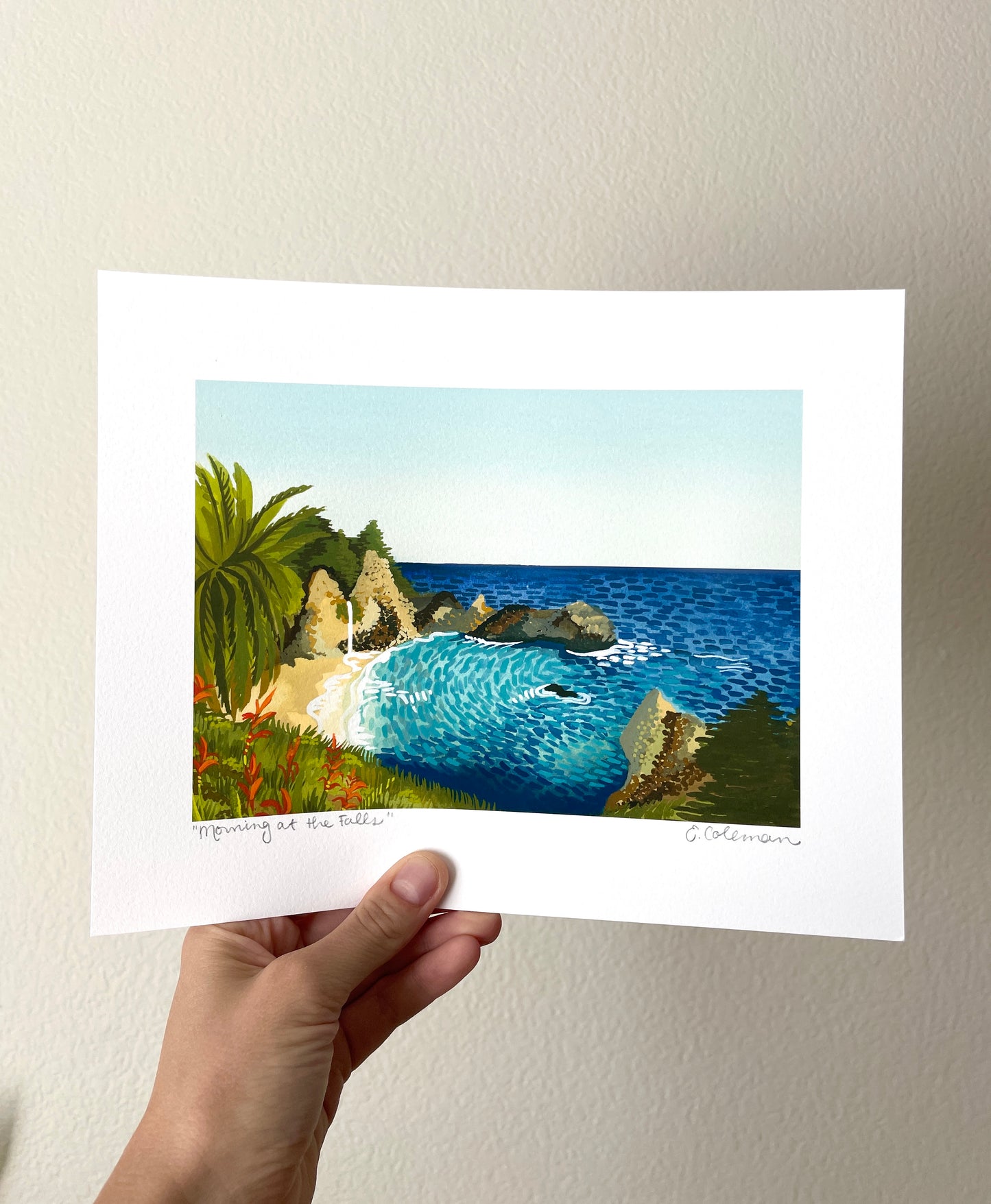 McWay in the Morning Big Sur Print