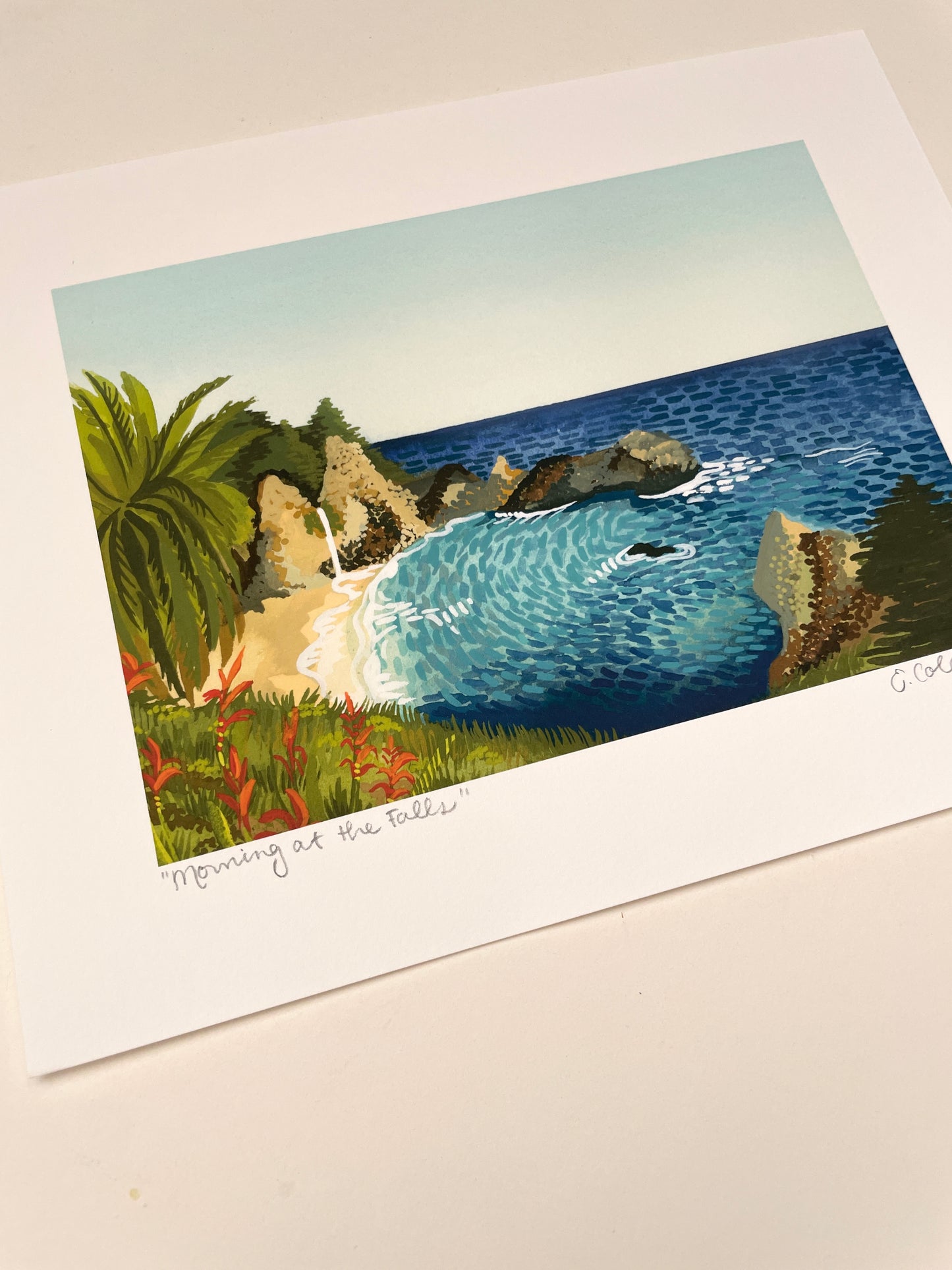 McWay in the Morning Big Sur Print
